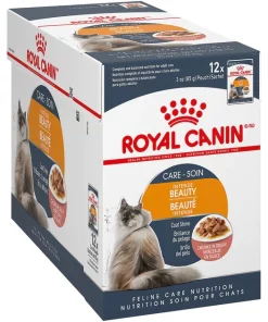 Best Sale 🔥 Royal Canin Intense Beauty Chunks in Gravy Adult Cat Food Pouches 🔔