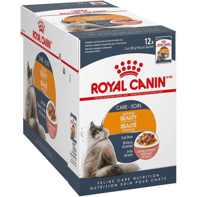 Best Sale π₯ Royal Canin Intense Beauty Chunks in Gravy Adult Cat Food Pouches π