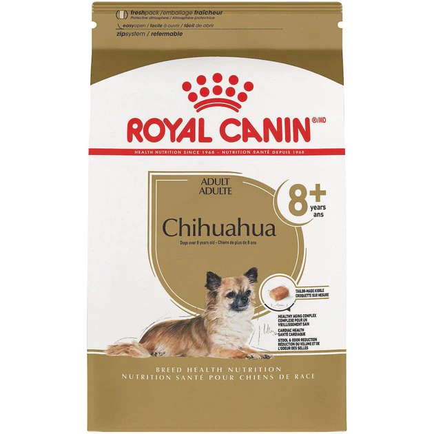 New ๐งจ Royal Canin Breed Health Nutrition Chihuahua Adult 8+ Dry ๐ถ Dog Food ๐คฉ