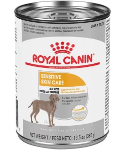 Outlet 🤩 Royal Canin Canine Care Nutrition Sensitive Skin Care Loaf in Sauce Canned 🐕 Dog Food, 13.5-oz, case of 12 🎁