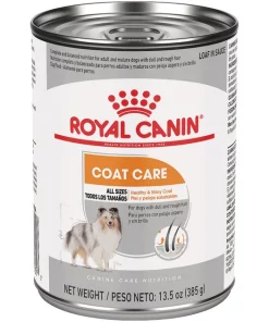 Outlet 😉 Royal Canin Canine Care Nutrition 🧥 Coat Care Loaf in Sauce Canned 🐶 Dog Food, 13.5 oz cans 12-count 👏