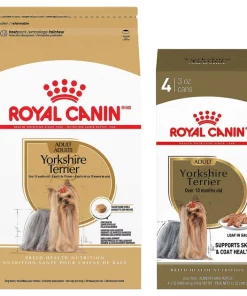 Best Pirce 🛒 Royal Canin Yorkshire Terrier Adult Dry 🐕 Dog Food 2.5-lb bag + Royal Canin Yorkshire Terrier Adult Canned 🐕 Dog Food, 3-oz, pack of 4 ⌛