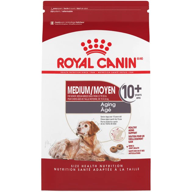 Top 10 ๐คฉ Royal Canin Size Health Nutrition Medium Aging 10+ Dry ๐ Dog Food ๐งจ